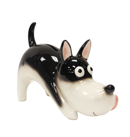 Stretching Dog Money Bank