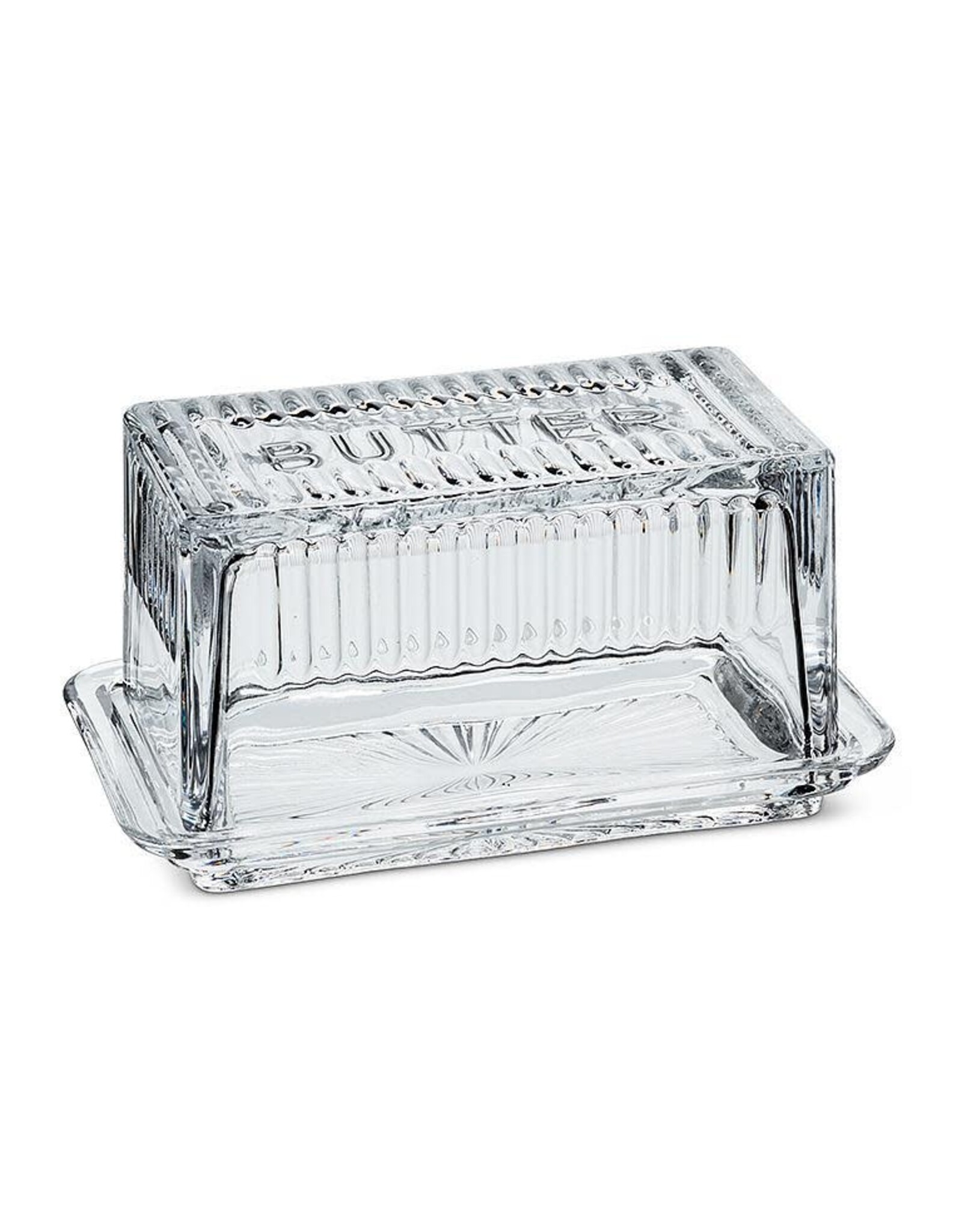 Glass Covered Butter Dish