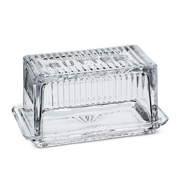 Glass Covered Butter Dish