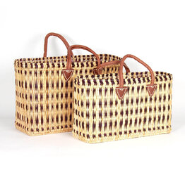 Basketweave Tote Bag - small