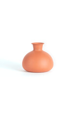 Small Metal Vase - teracotta