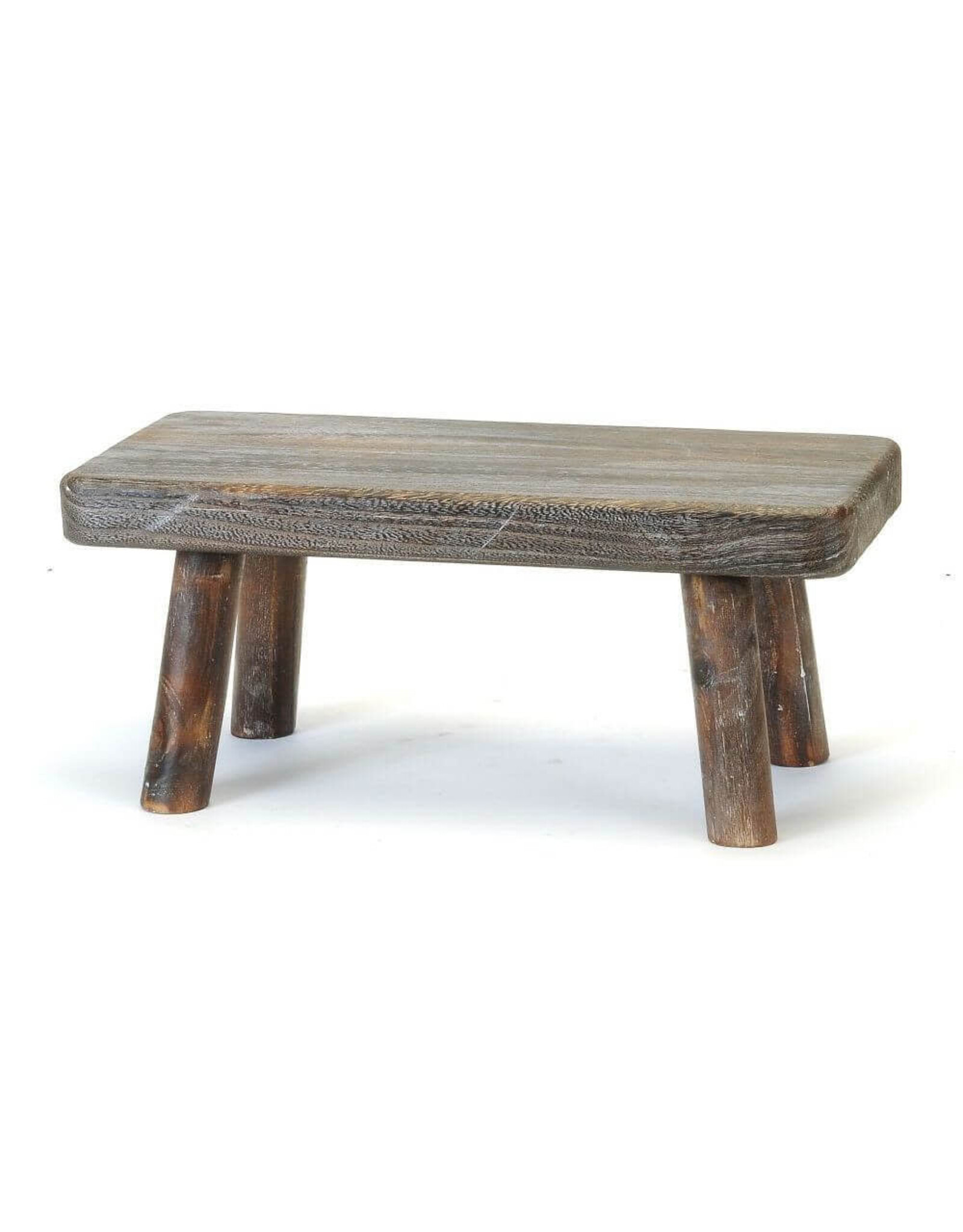 Short Rectangle Wooden Stool