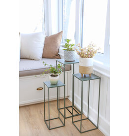 Tall Green Metal Plant Stand - medium