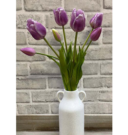 19" Lavender/White Fresh Touch Tulip Bundle