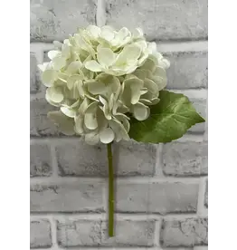 12" Fresh Touch Hydrangea Stem - Cream Green