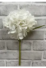12" White Fresh Touch Hydrangea Stem