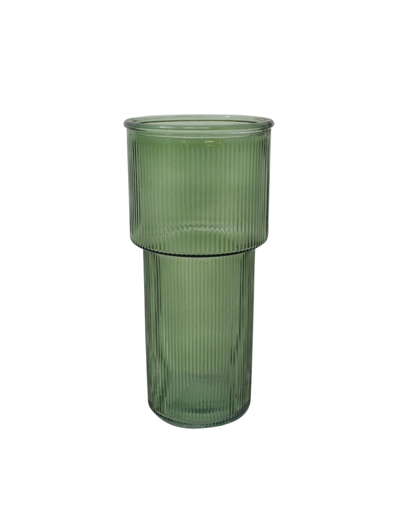 Green Glass Vase