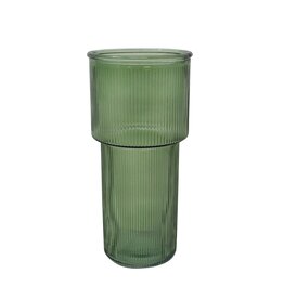 Green Glass Vase