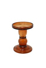 Brown Glass Candle Holder