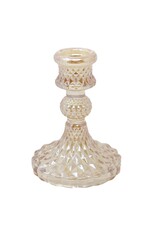 Gold Glass Candle Holder