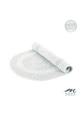 Serene Reversible Oval Bath Mat - white