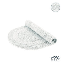 Serene Reversible Oval Bath Mat - white