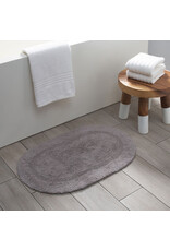 Serene Reversible Oval Bath Mat - grey