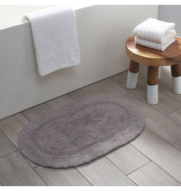 Serene Reversible Oval Bath Mat - grey