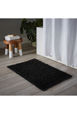 Chunky Puff Bath Mat - black