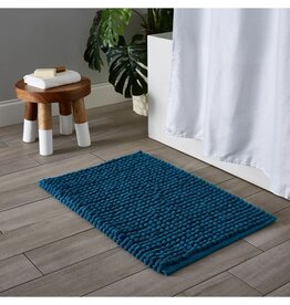 Chunky Puff Bath Mat - blue