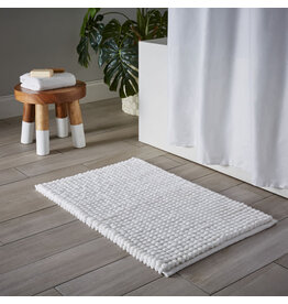 Chunky Puff Bath Mat - white