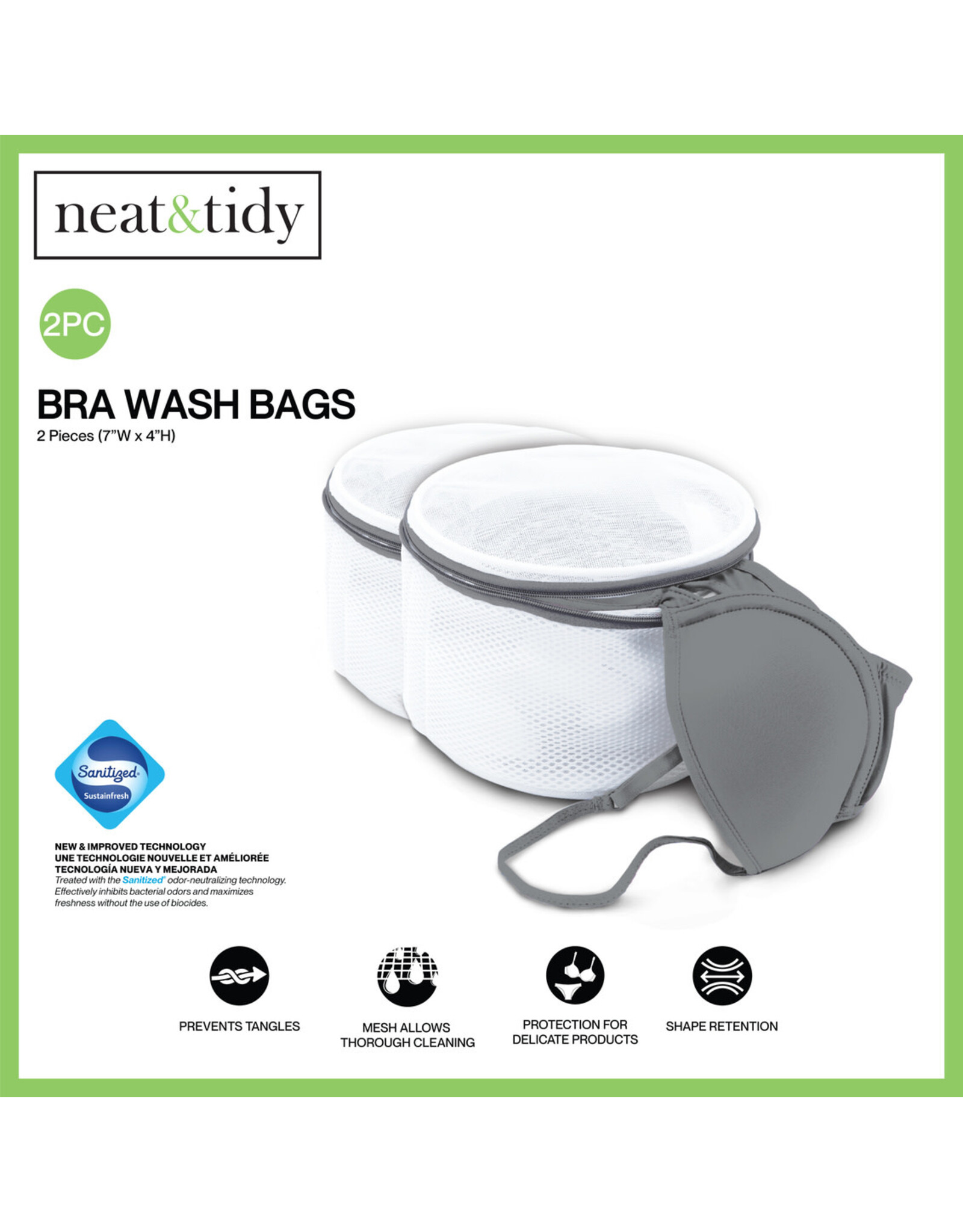 Bra Mesh Wash Bags, set of 2