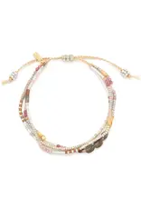 Mixed Media Bracelet - Magic/Labradorite/Gold