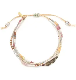 Mixed Media Bracelet - Magic/Labradorite/Gold