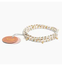 Metal Wrap Bracelet - Teardrop, Gold/Silver