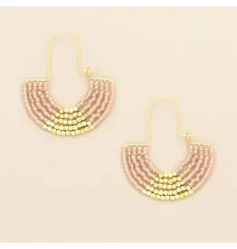 Chromaolor U-hoop Earrings - Blush/Gold