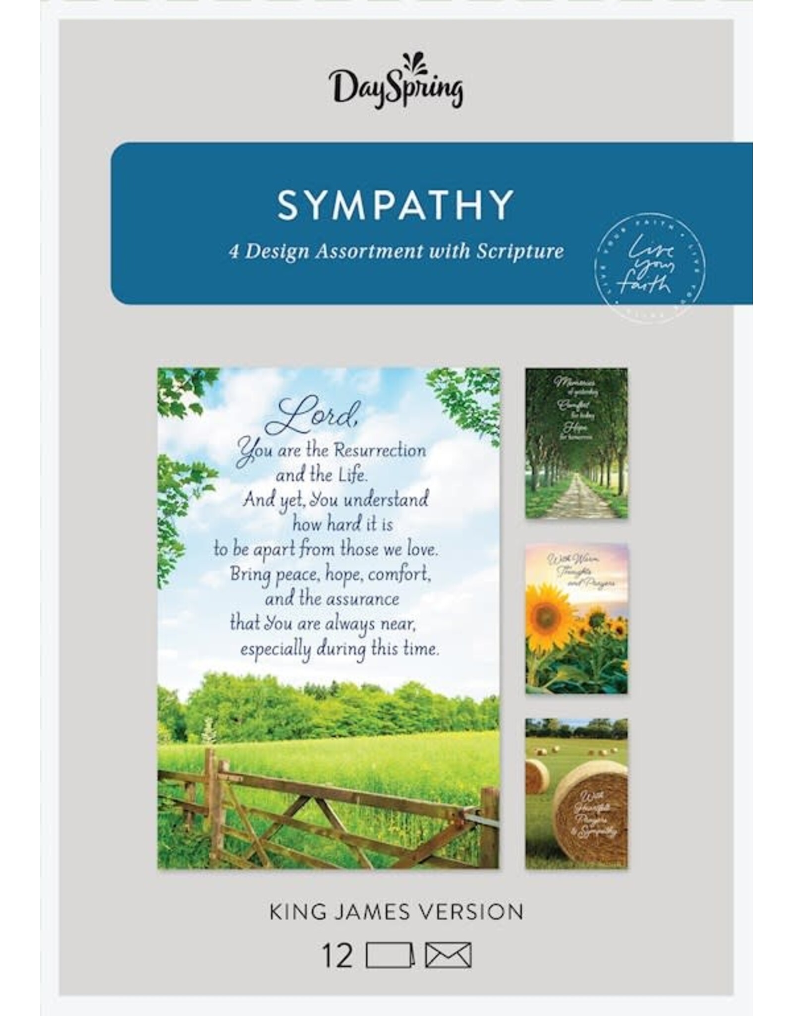 Sympathy-Rural Scenes - 12 boxed cards