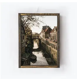 Framed Amsterdam Canals Painting- 25X19