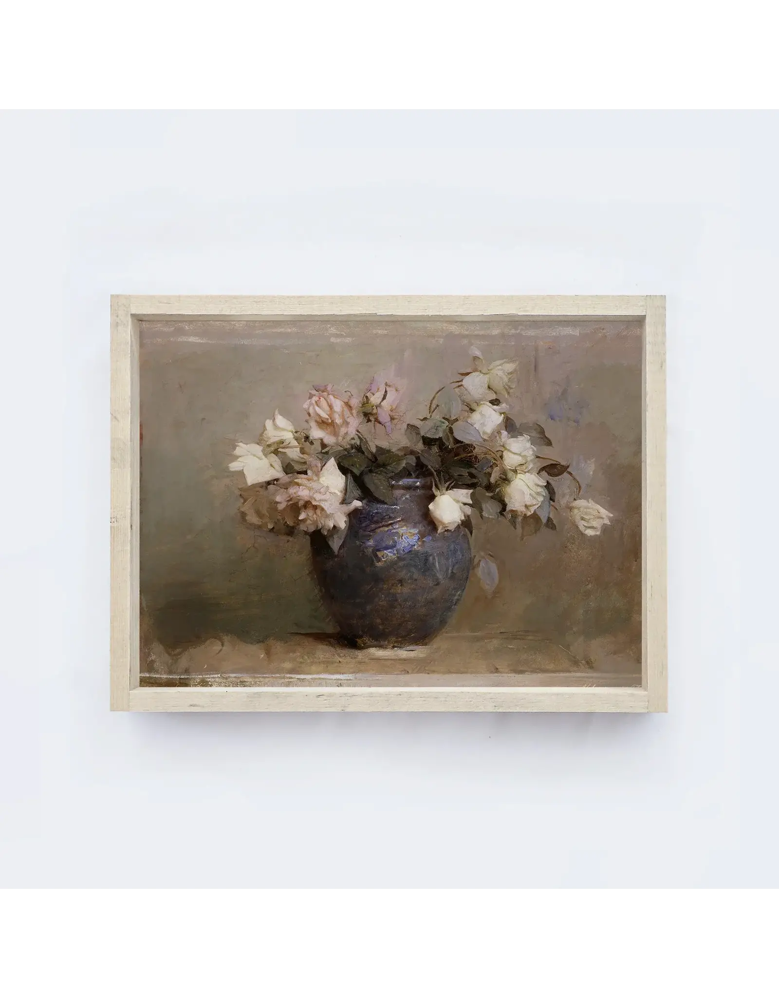 Framed Dusty Rose Painting - 9X12