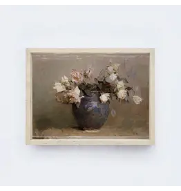 Framed Dusty Rose Painting - 9X12