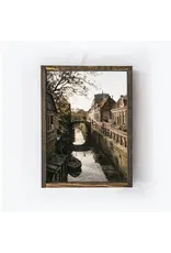 Framed Amsterdam Canals Painting - 12X9