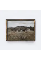 Framed Countryside Painting - 9X12