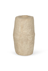 Rama Beige Paper Mache Floor Vase - large