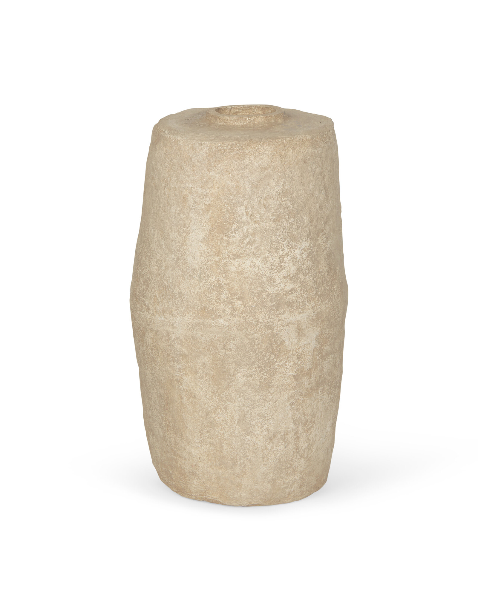 Rama Beige Paper Mache Floor Vase - large