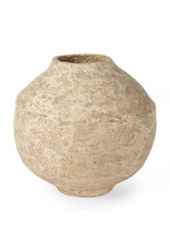 Ritu Beige Paper Mache Vase - large