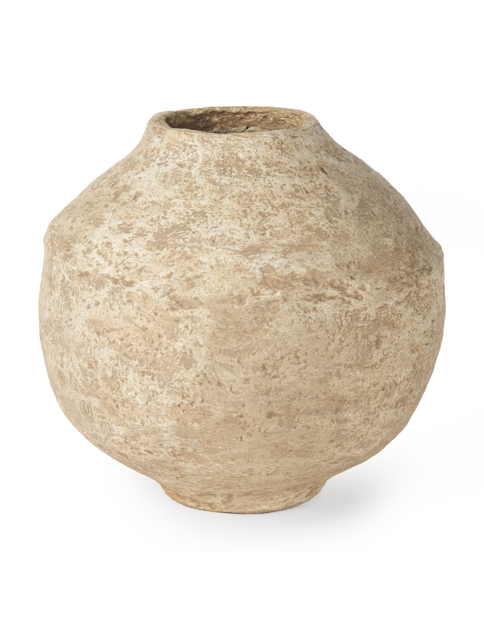 Ritu Beige Paper Mache Vase - large