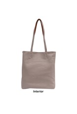 Amia 3-in-1 Reversible Tote - Cognac/Light Grey