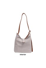 Mona 3-in-1 Reversible Hobo - Cognac/Light Grey