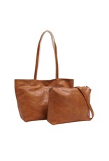 Brooke 3-in-1 Reversible Tote - Camel/Almond Milk