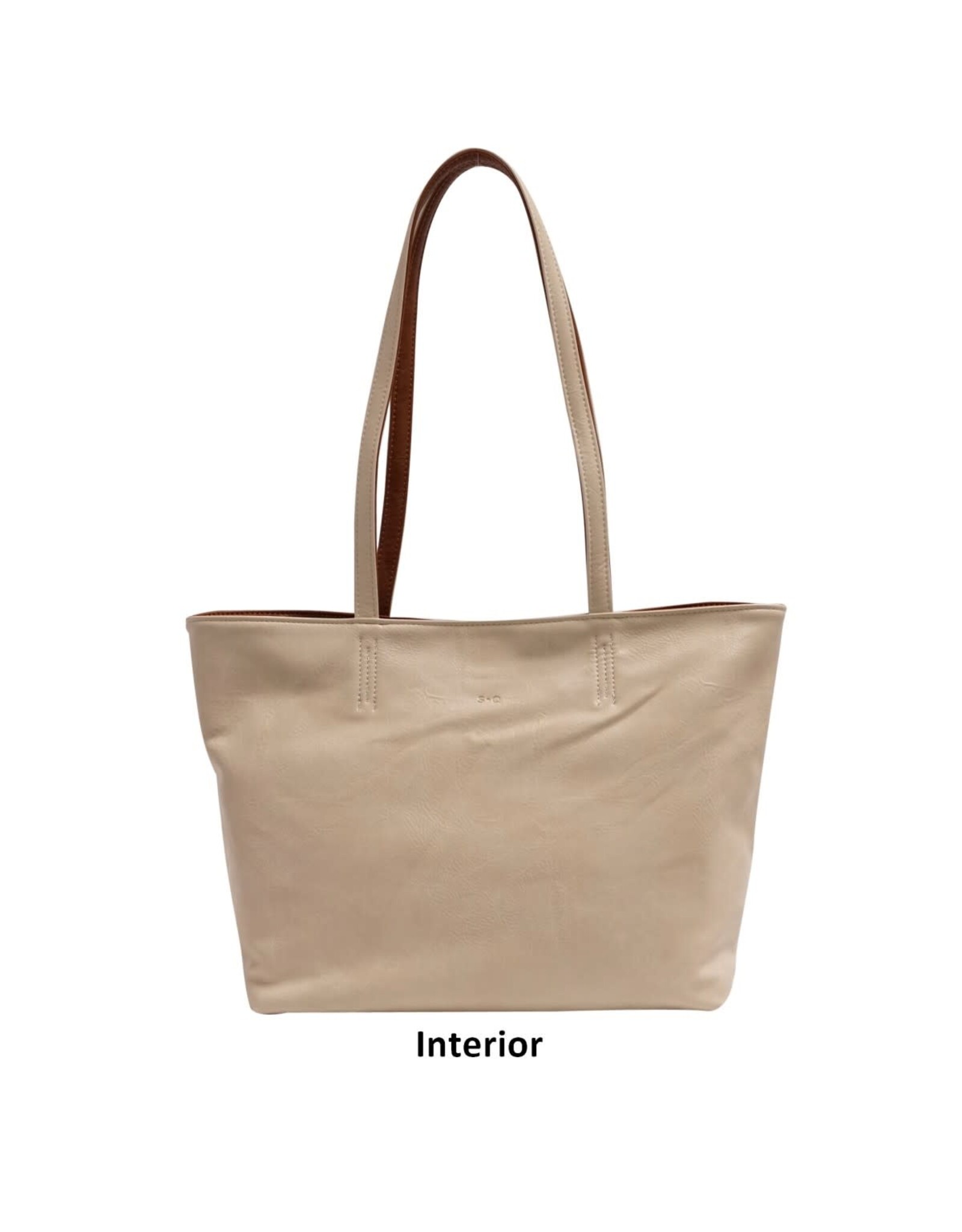 Brooke 3-in-1 Reversible Tote - Camel/Almond Milk