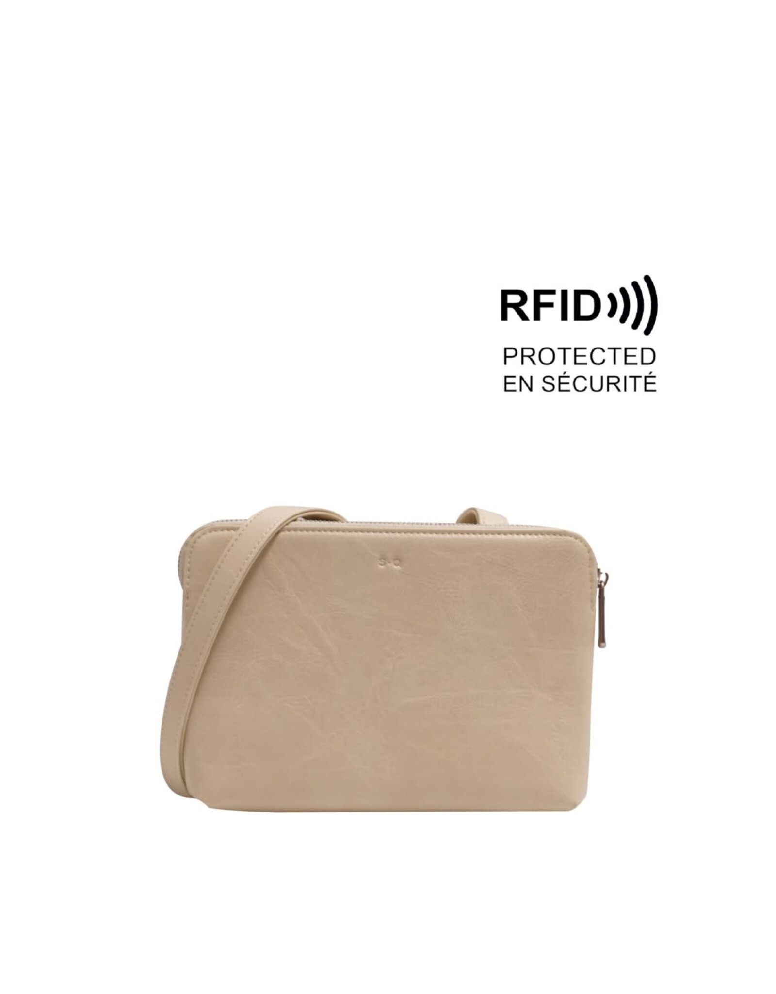 Anya Crossbody Wallet - Almond Milk