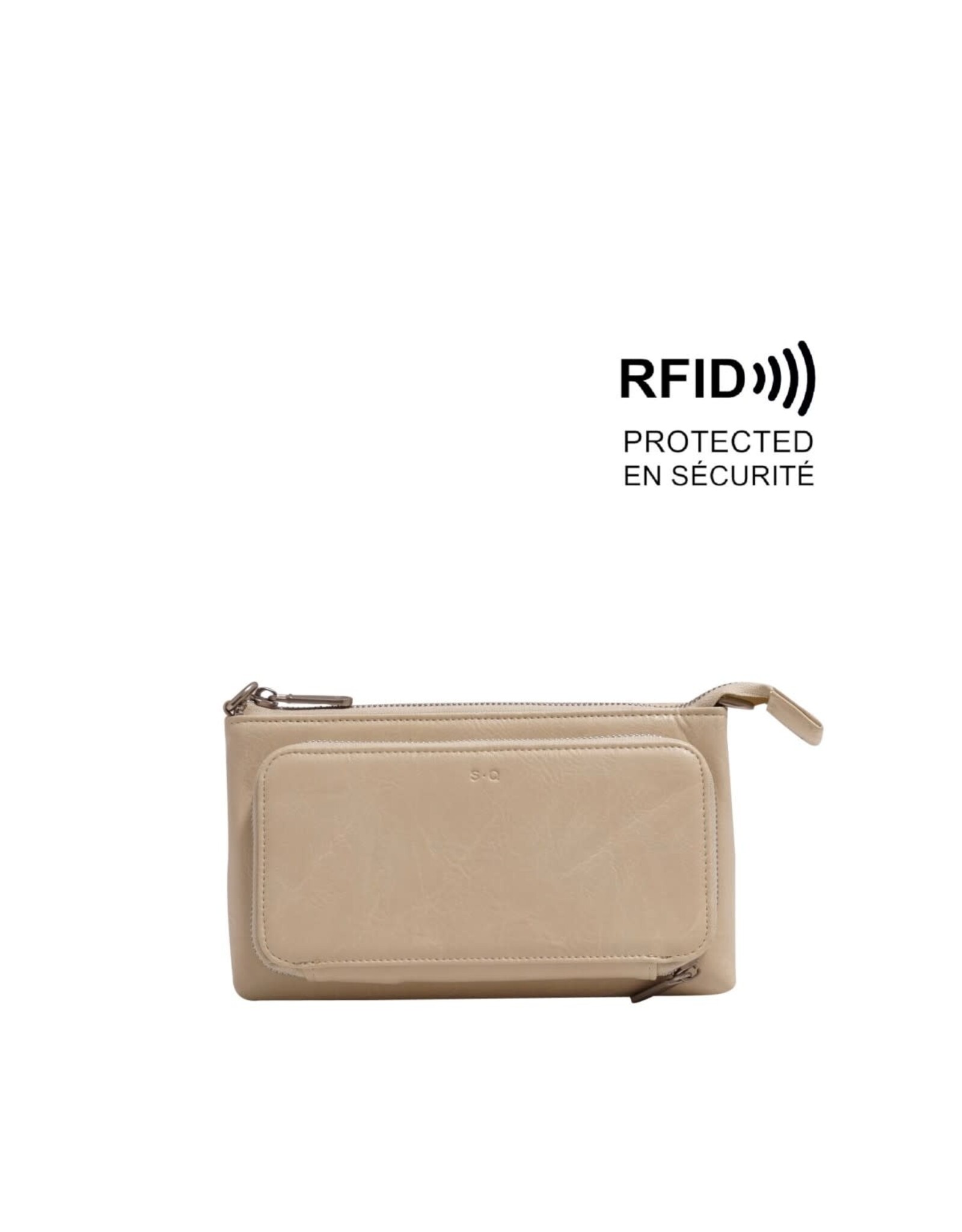 Anika Crossbody Wallet - Almond Milk