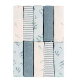 10pk Washcloths - blue