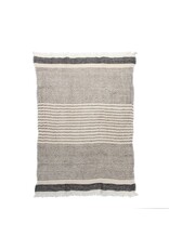 Black Pinstripe Tea Towel