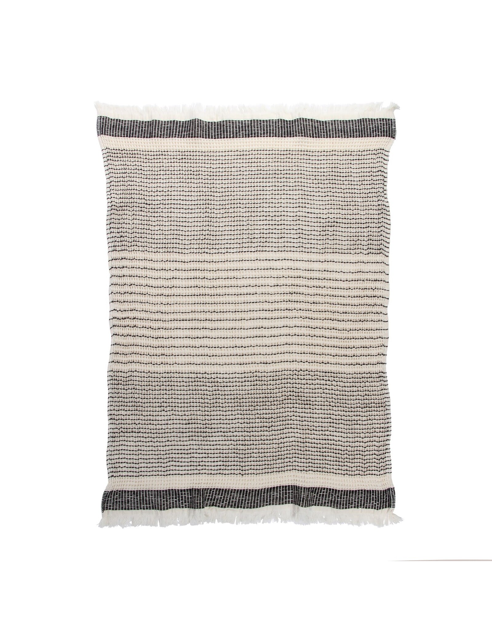 Black Pinstripe Tea Towel