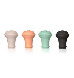 LOOP Vacuum Wine Stoppers, set of 4