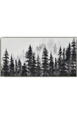 Misty Pines Framed Art - 28X56