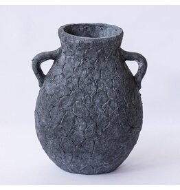 Black Vase with Handles