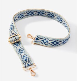 Bag Strap - Blue Bohemian Pattern