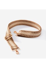 Bag Strap - Brown Mini Diamond Pattern